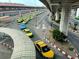 Taxis at the airport
