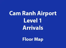 Cam Ranh International Airport, Arrivals, Level 1 floor map