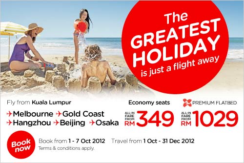 AirAsia Promotion - The Greatest Holidays