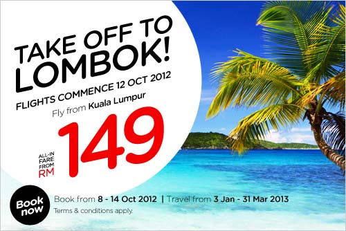 AirAsia Promotion - Take Off To Lombok