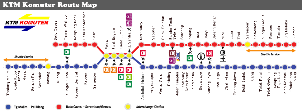 Ktm Komuter New Route Map 01 
