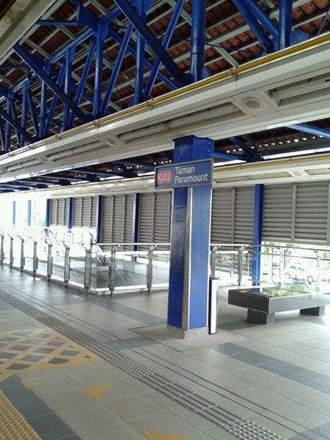 Taman Paramount LRT station, station serving sections 14, 20, 21 and 22