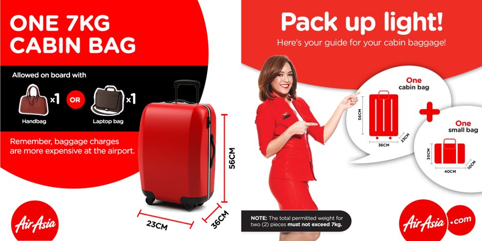 thai airasia baggage allowance charges